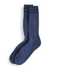 Pro Feet Cushioned Sole Blue Crew 3-Pack - Large