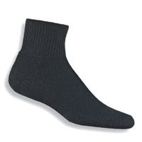 Pro Feet Stretch Black Ankle Sock - XLarge